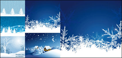 Vecteur de neige de Noël