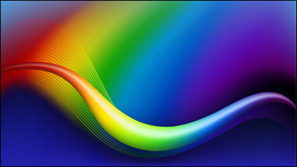 Colorful la ligne de flux dynamique 04 - Vector