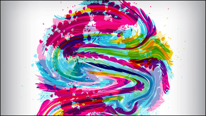 Derrire le motif de pigments de peinture 04 - matriel vecteur