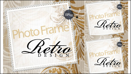 Design lgant de la zone de texte dcoratifs tendance matriels ombrage vecteur -3