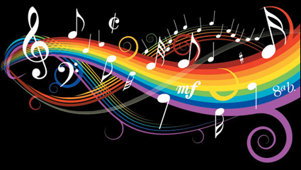 Thme de musique notes matriel vecteur -1
