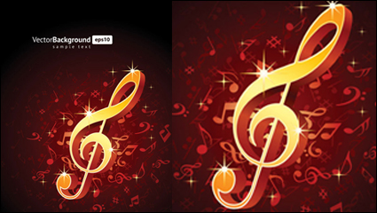Musique notes matriel vecteur thme -5