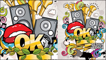 La tendance des 01 affiches de musique - Vector