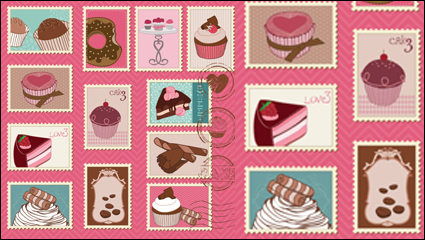 Illustration de bande dessine de timbres 01 - Vector