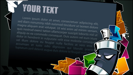 Refroidir la zone de texte noir matriel fond de vecteur -2