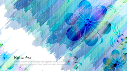 Floral romantique motif de fond -3 vecteur conception de matriel