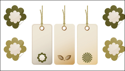 Bookmark motif fin - Vector