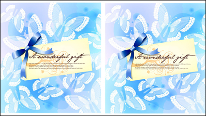 Motif de papillon fond de carte template vecteur matriel -1