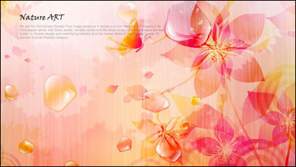 Romantique fond floral design pattern matriel vecteur -4