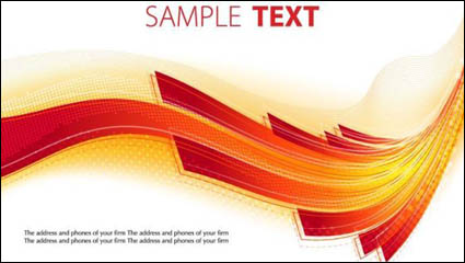 Vecteur matriau rouge du flux de texte la courbe case -3