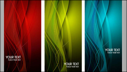 La tendance de la carte graphique color dynamique 03 - vecteur