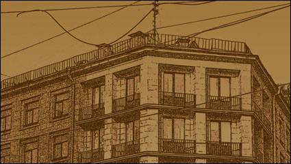 Exquisite architecture europenne peinture dcorative 05 - vecteur matriel