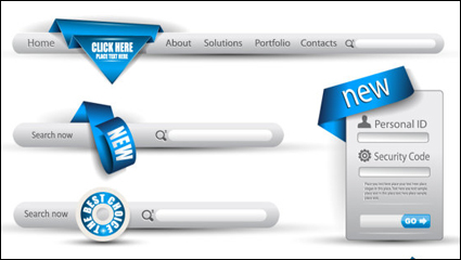 Beaux navigation UI01 - vecteur