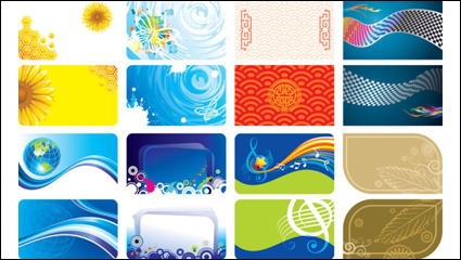Superbe modle de carte de couleur - vecteur
