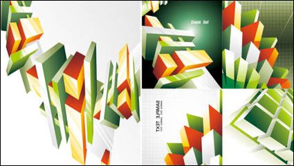Tendance cube matriel commercial vecteur de fond