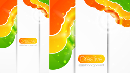 Vecteur fleur Creative fond aux couleurs vives -4