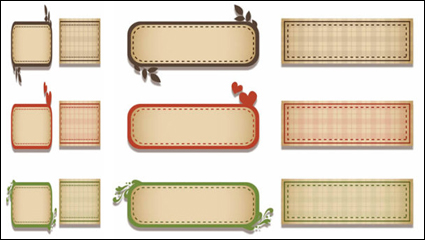 La silhouette de la simple et lgant matriau  damier bannire dcorative vecteur