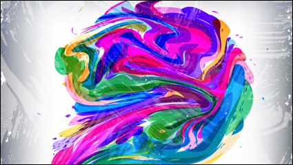 Derrire le motif de pigment de peinture 03 - vecteur