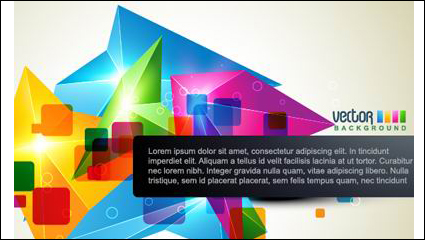 Brilliant dynamiques de conception de fond -3 template vecteur matriel