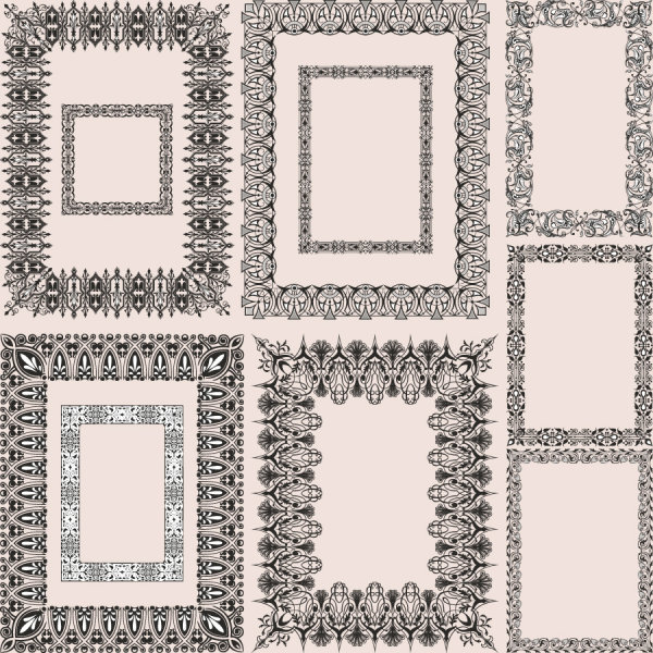 Europenne motif cadre 01 - Vector