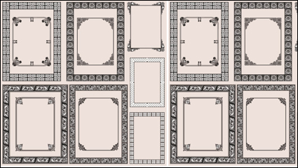 Frontire motif fin 04 - matriel vecteur