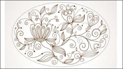Motif de fond Beaux-05 - matriel vecteur