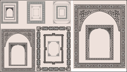 Frontire motif fin 05 - matriel vecteur