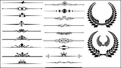 Frontire motif fin 02 - matriel vecteur