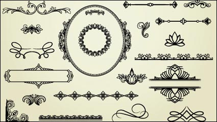 Motif de dentelle de style europen 04 - matriel vecteur