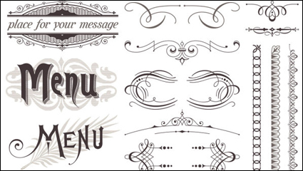 Motif de dentelle de style europen 02 - matriel vecteur