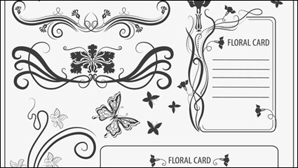 Motif de dentelle de style europen 04 - matriel vecteur