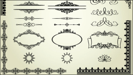 Motif de dentelle europenne 03 - vecteur