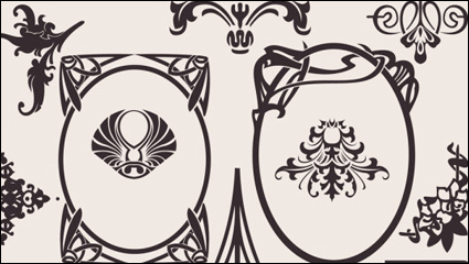 Exquisite fond motif dcoratif 01 - vecteur