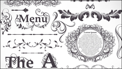 Motif de dentelle europenne 03 - vecteur