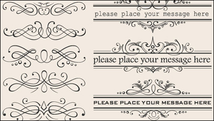 Bordure en dentelle de style europen 03 - vecteur