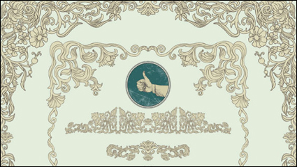 Motif fin 04 - vecteur matriel