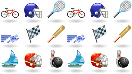 Sport lis icônes 01 - Vector