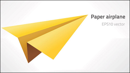 Vecteur matriel avion en papier
