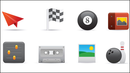 Exquisite cartoon icon 01 - vecteur