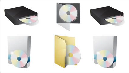 Icône CD-ROM 02 - vecteur