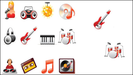 Matriel de musique vecteur icône