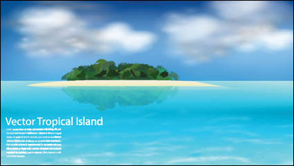 Matriau mer vecteur île