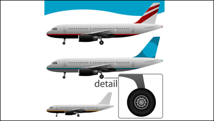 Raliste avions 02 - vecteur