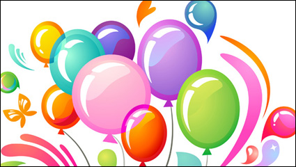 Multi vectoriel couleur des ballons