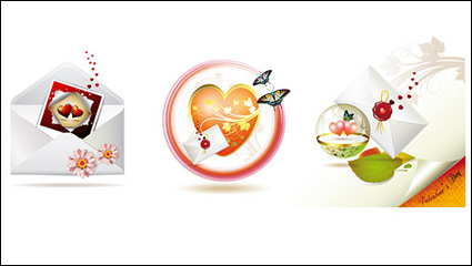 Valentine Day matriels lettre vectoriel