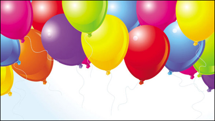 Magnifiquement ballons colors 04 - vecteur