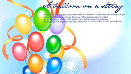Fun ruban festif ballon feux d