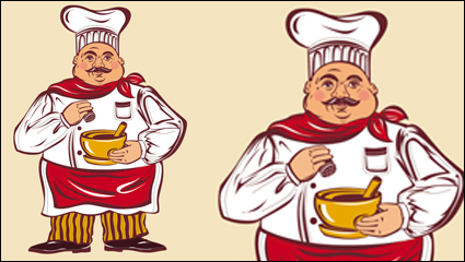 Personnages de dessins anims Chef 03 - matriel vecteur