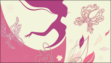 Mode femmes illustration -3 vecteur matriel
