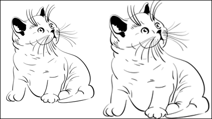 Le matriel animal chat 05 - vecteur